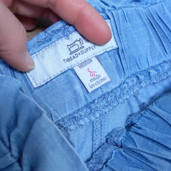 Thread & Supply denim wide leg pants EUC M - Picture 3 of 6